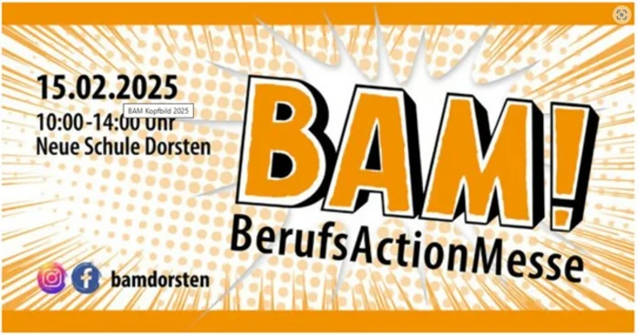 Das Plakat zur BerufsActionMesse (BAM!) in Dorsten