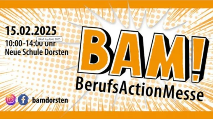 Das Plakat zur BerufsActionMesse (BAM!) in Dorsten